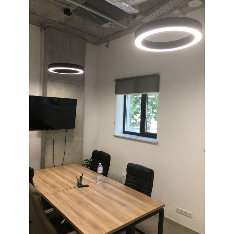 Підвісний світлодіодний LED світильник кільце для офісів і магазинів Підвісний світлодіодний LED світильник кільце для офісів і магазинів