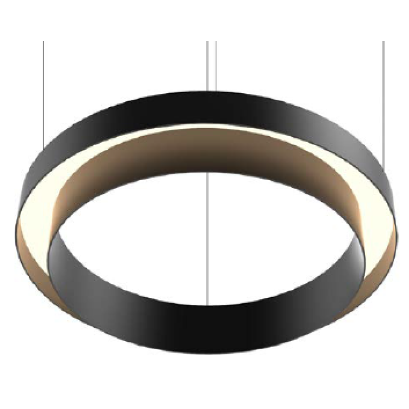 Підвісний світлодіодний LED світильник кільце для офісів і магазинів
